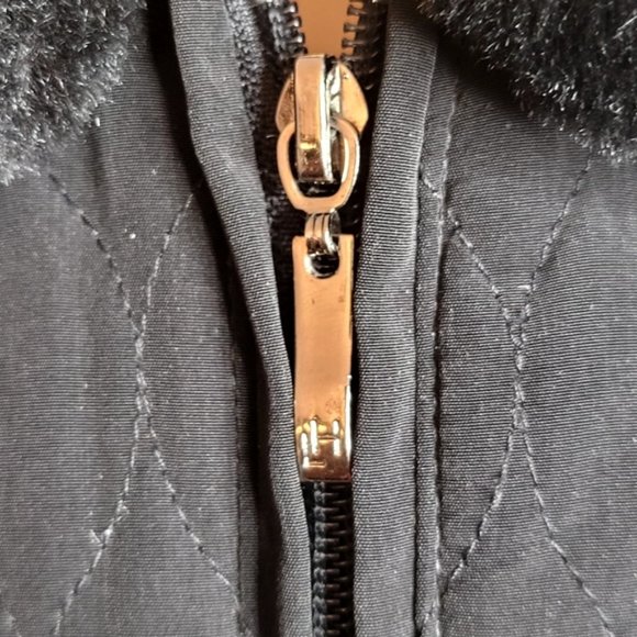 Vintage Lady Hathaway Faux Fur Detachable Gilet Coat - Size M - Picture 7 of 12